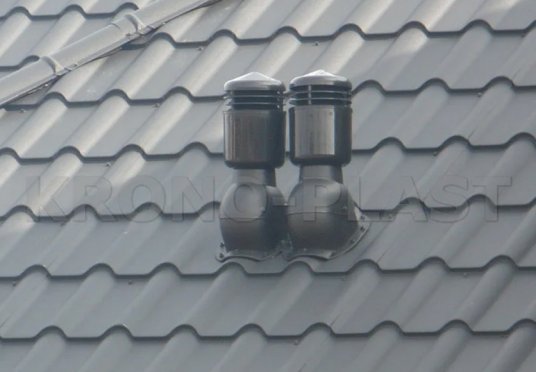Вентиляционная труба KBRO Krono-Plast - вид с крыши